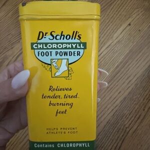 Vintage Dr. Scholl’s foot powder tin antique